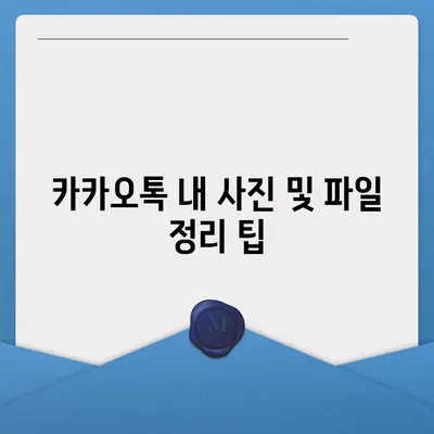 카카오톡 데이터관리