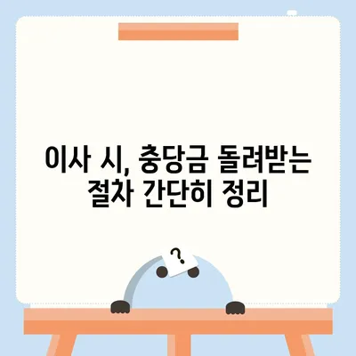 아파트 장기 수선 충당금 이사 시기 돌려받기