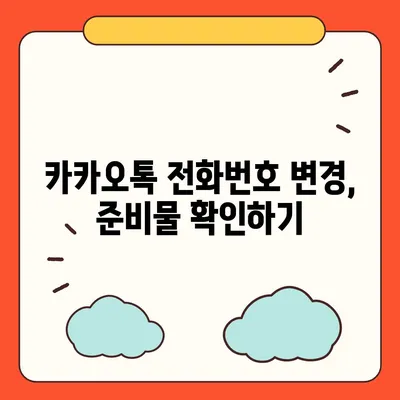 카카오톡 전화번호 간편하게 변경하는 방법