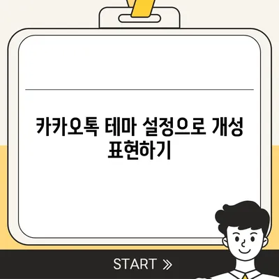 카카오톡 설정