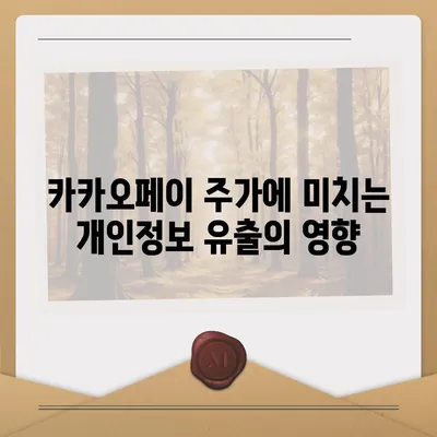 카카오페이 주가 논란 | 개인정보 유출에 주의해야 할 점