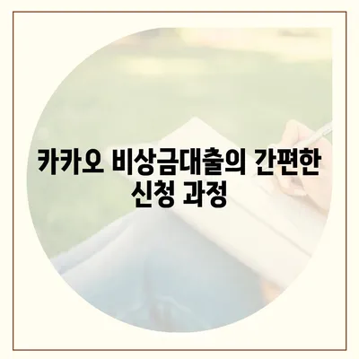 카카오 비상금대출