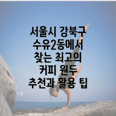 서울시 강북구 수유2동에서 찾는 최고의 커피 원두 추천과 활용 팁