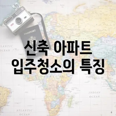 신축 아파트 입주청소의 특징