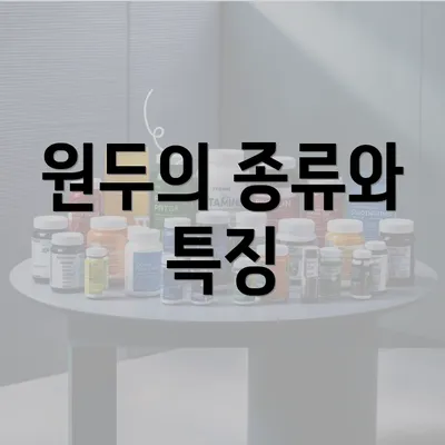 원두의 종류와 특징