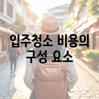 입주청소 비용의 구성 요소