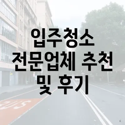 입주청소 전문업체 추천 및 후기