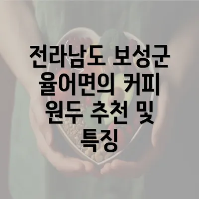 전라남도 보성군 율어면의 커피 원두 추천 및 특징