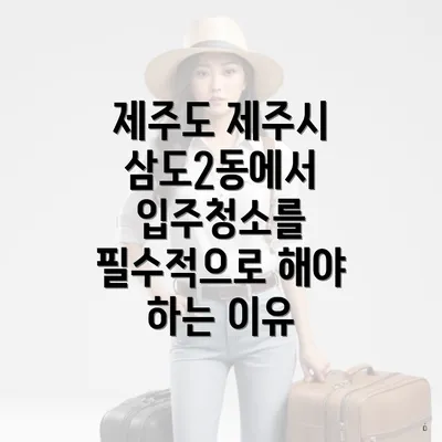 제주도 제주시 삼도2동에서 입주청소를 필수적으로 해야 하는 이유