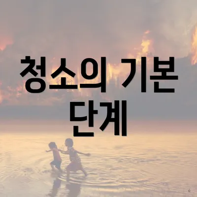 청소의 기본 단계