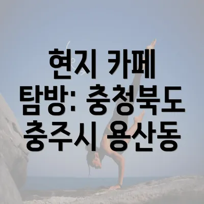 현지 카페 탐방: 충청북도 충주시 용산동