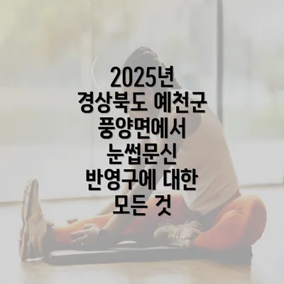 2025년 경상북도 예천군 풍양면에서 눈썹문신 반영구에 대한 모든 것