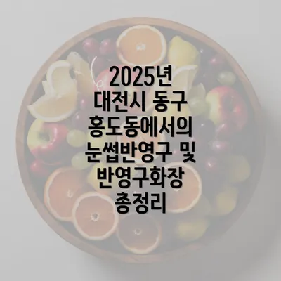 2025년 대전시 동구 홍도동에서의 눈썹반영구 및 반영구화장 총정리