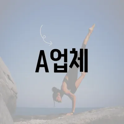 A업체