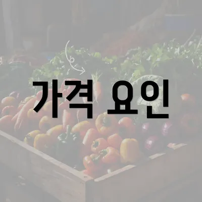 가격 요인