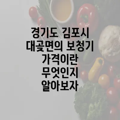 경기도 김포시 대곶면의 보청기 가격이란 무엇인지 알아보자