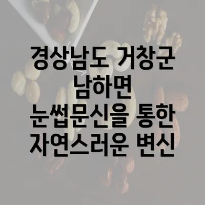 경상남도 거창군 남하면 눈썹문신을 통한 자연스러운 변신