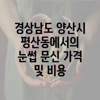 경상남도 양산시 평산동에서의 눈썹 문신 가격 및 비용