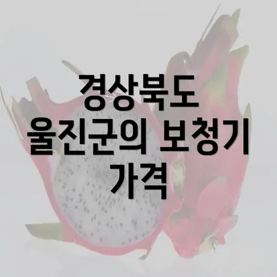 경상북도 울진군의 보청기 가격