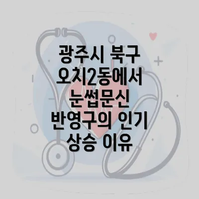 광주시 북구 오치2동에서 눈썹문신 반영구의 인기 상승 이유