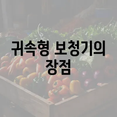 귀속형 보청기의 장점