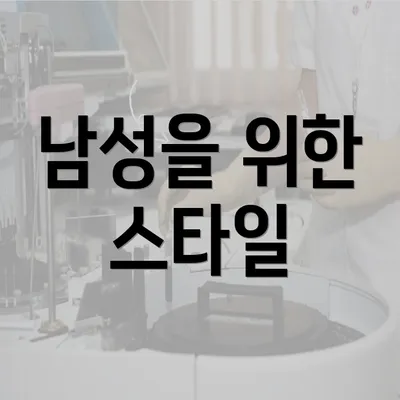 남성을 위한 스타일