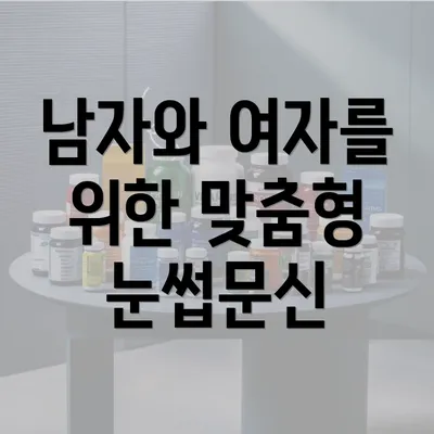 남자와 여자를 위한 맞춤형 눈썹문신