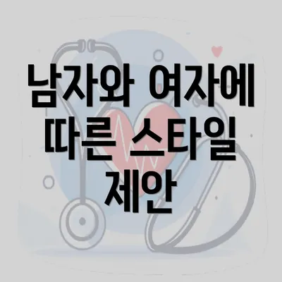 남자와 여자에 따른 스타일 제안