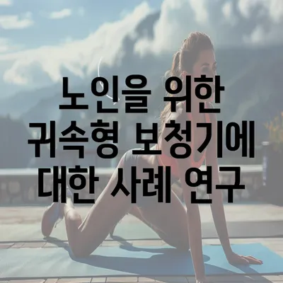 노인을 위한 귀속형 보청기에 대한 사례 연구