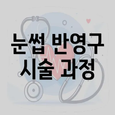 눈썹 반영구 시술 과정