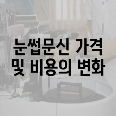 눈썹문신 가격 및 비용의 변화