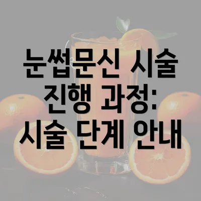 눈썹문신 시술 진행 과정: 시술 단계 안내