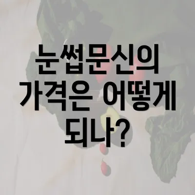 눈썹문신의 가격은 어떻게 되나?