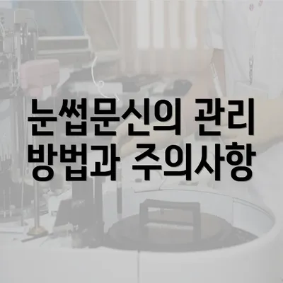 눈썹문신의 관리 방법과 주의사항