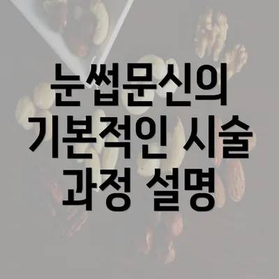 눈썹문신의 기본적인 시술 과정 설명