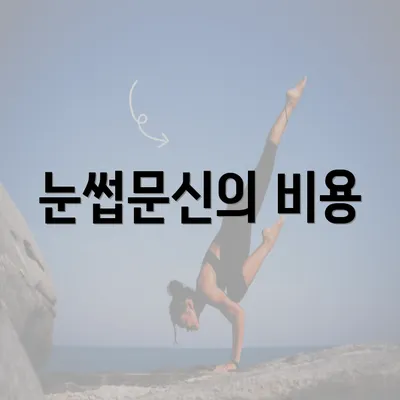 눈썹문신의 비용