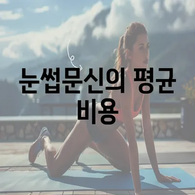 눈썹문신의 평균 비용