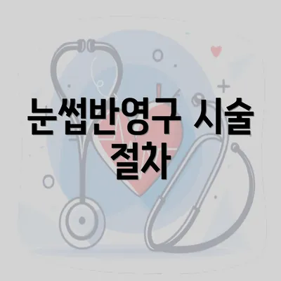 눈썹반영구 시술 절차