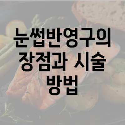 눈썹반영구의 장점과 시술 방법