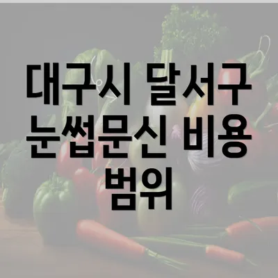 대구시 달서구 눈썹문신 비용 범위