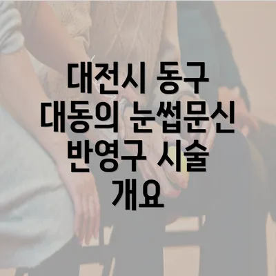 대전시 동구 대동의 눈썹문신 반영구 시술 개요