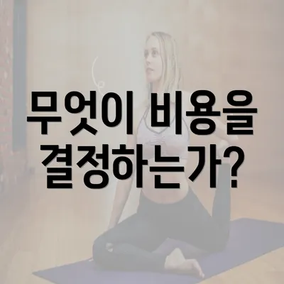 무엇이 비용을 결정하는가?