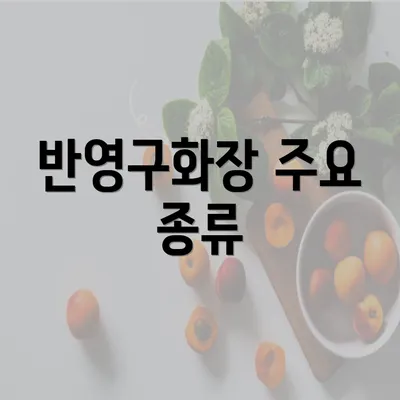 반영구화장 주요 종류