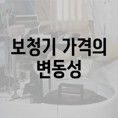 보청기 가격의 변동성