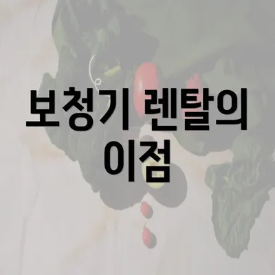 보청기 렌탈의 이점