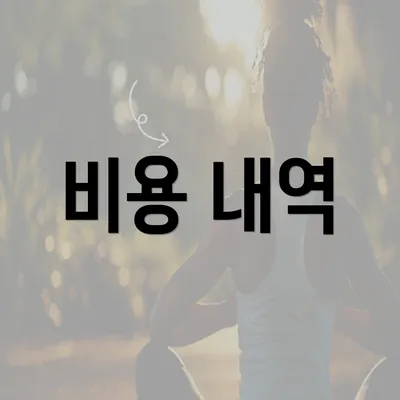 비용 내역