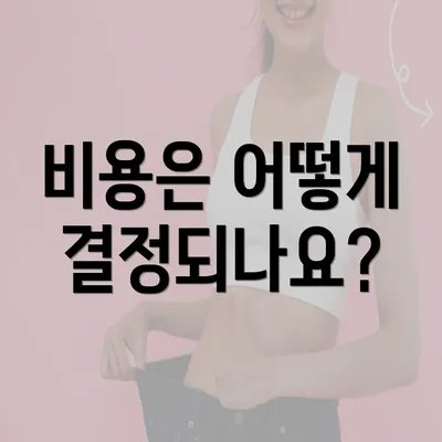 비용은 어떻게 결정되나요?