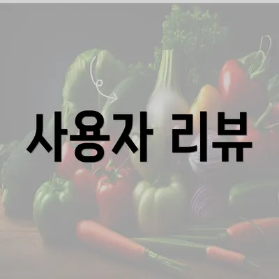 사용자 리뷰