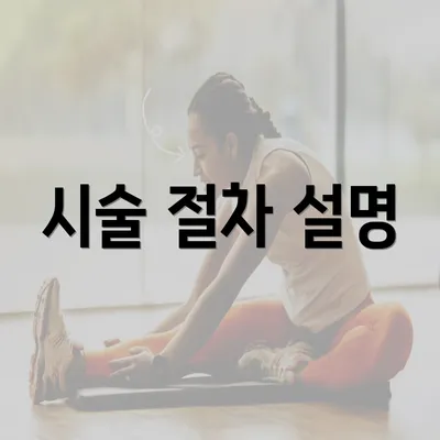 시술 절차 설명