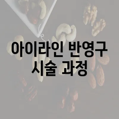 아이라인 반영구 시술 과정